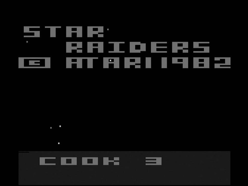 Title Screen of Star Raiders for Atari 2600